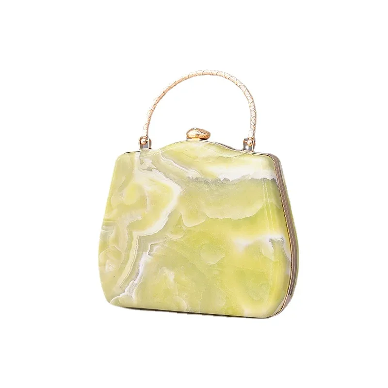 

Fashion Women Handbags 4 Ways Carry Marble PU Colorful Bags Top-handle Diamonds Crossbody Bags Elegant Party Evening Box Bags