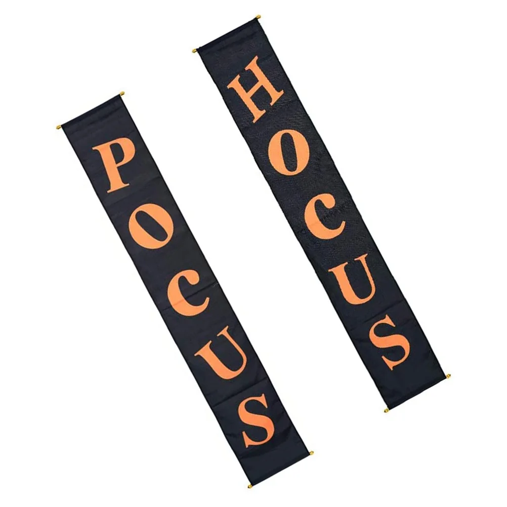 1 Pair Decor Front Door Signs Indoor Welcome Banner Door Hanging