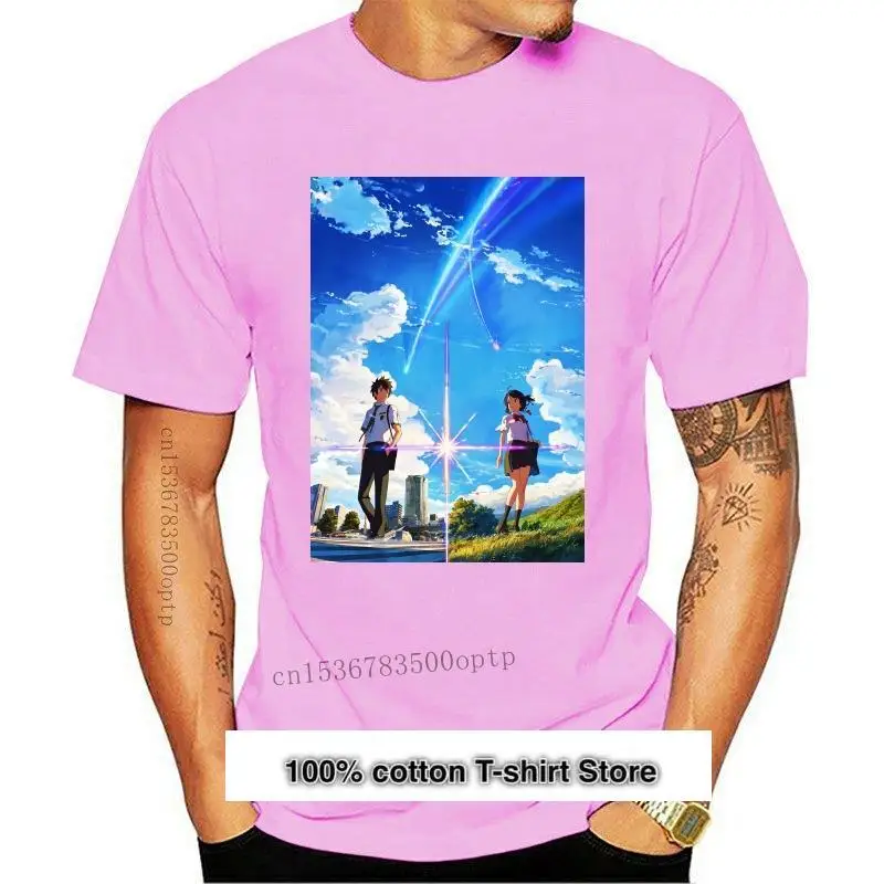 

Camiseta Kimi No Na Wa, camisa Retro de Anime con tu имя, Miyamizu Mitsuha, постер, nueva