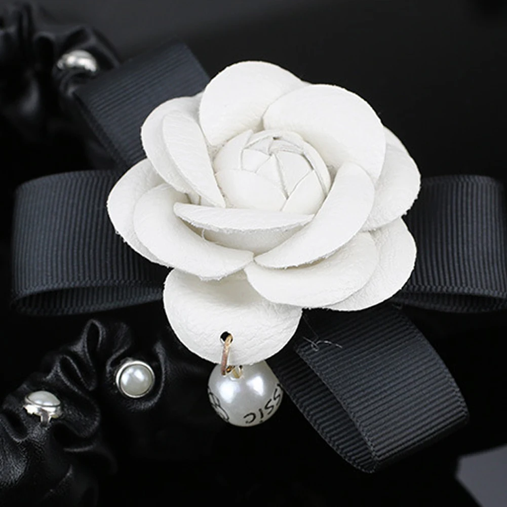 Интерьер автомобиля зеркало заднего вида чехол из искусственной кожи с жемчугом