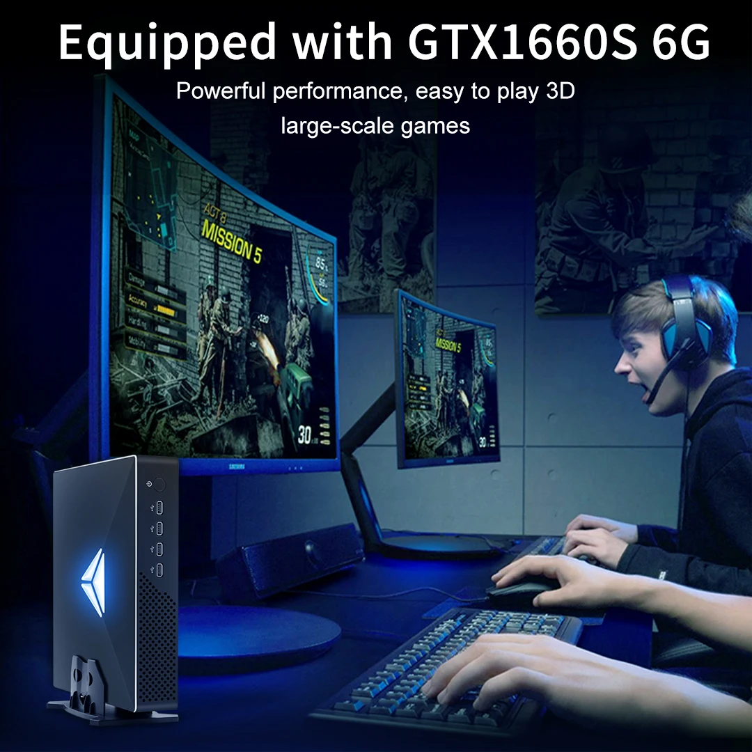 MSECORE MV200 intel core i9-9900T GTX1660S 6G Графика DDR4 мини игровой ПК Windows 10 Настольный NVME