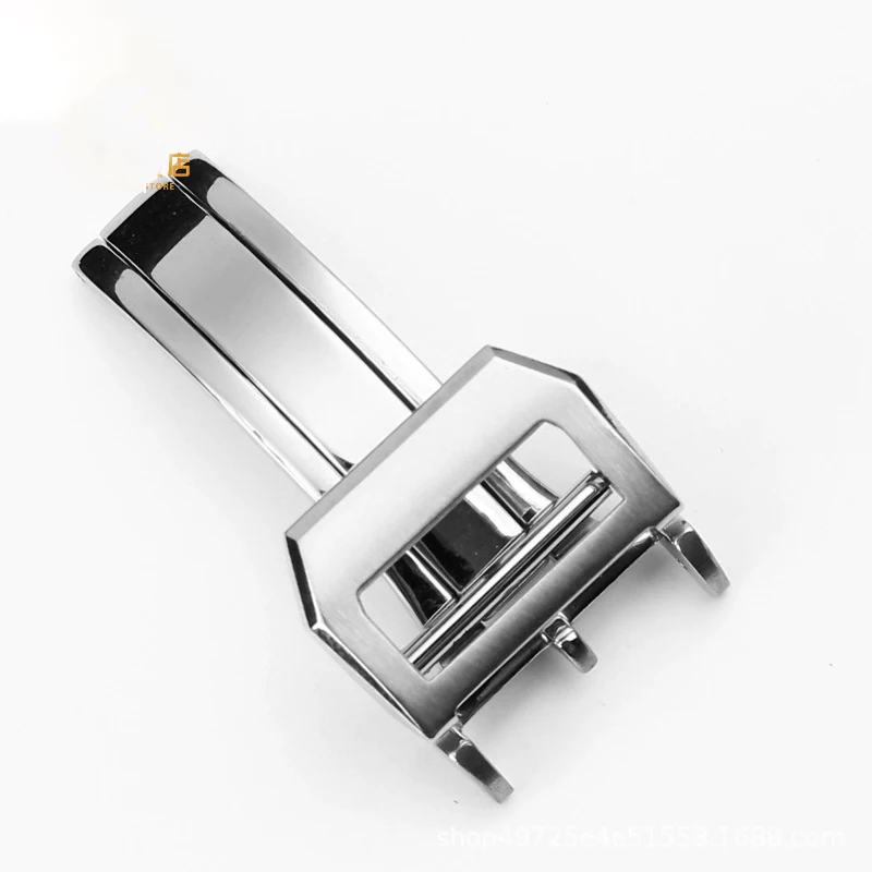 High Quality Stainless Steel Folding Clasp 18mm Gold And Rose Gold Watch buckle For IWC  Watch strap accessories