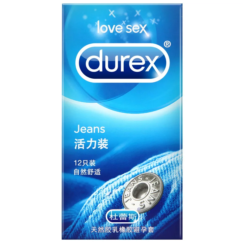 Durex 12 Pcs 4 Types Sensation Condoms High Quality for Men Latex Intimate Goods Sex Contraception Penis Sleeve |