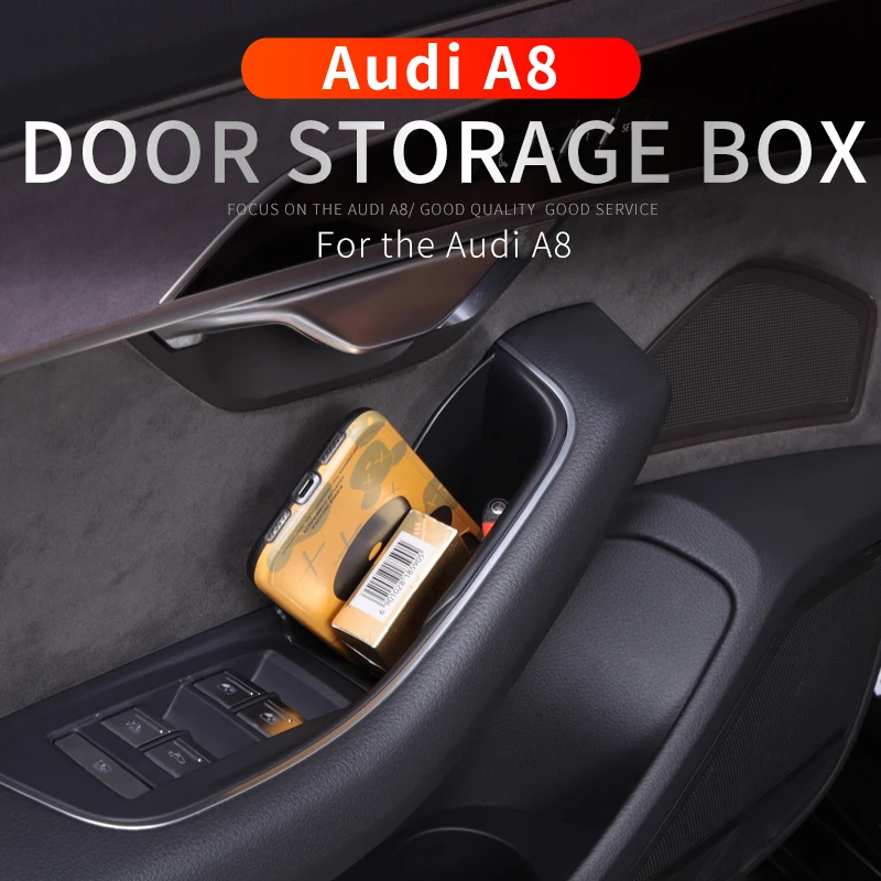 

Аксессуары для Audi a8 s8 d4d5 2011-22 года, модификация интерьера, дверной ящик для хранения, органайзер, четыре двери