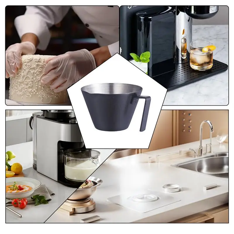 Чашка для эспрессо мерные чашки из нержавеющей стали с ручкой аксессуары кувшин