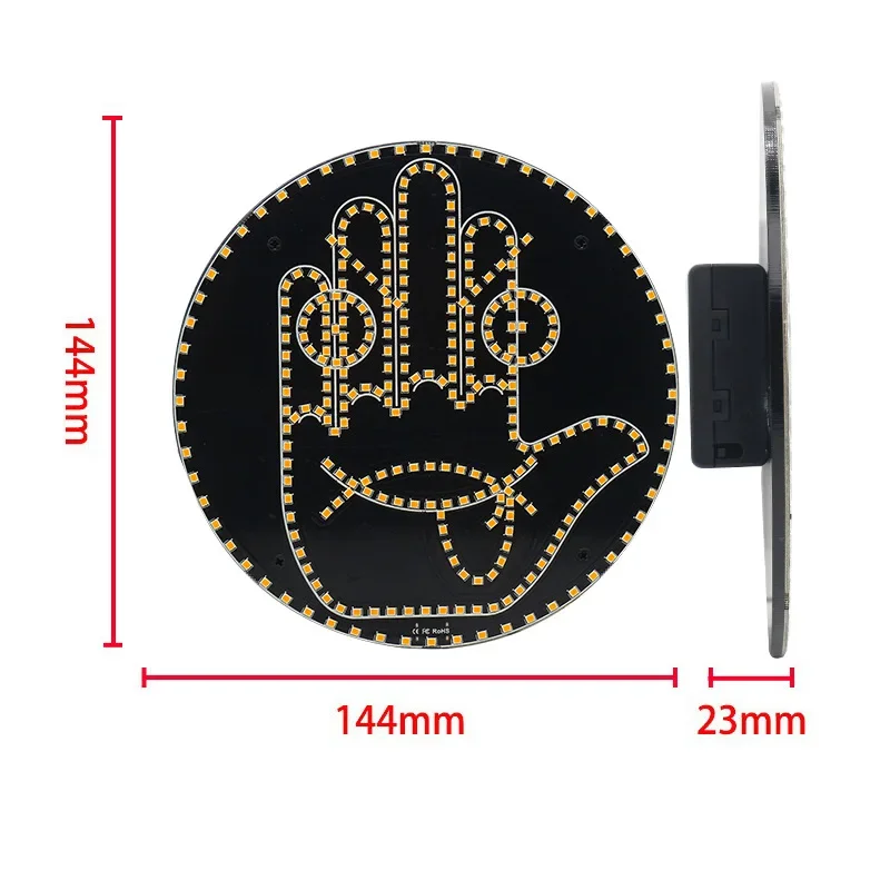 Автомобильный Сигнальный Светильник Для Выражения Пальцев С Дистанционным