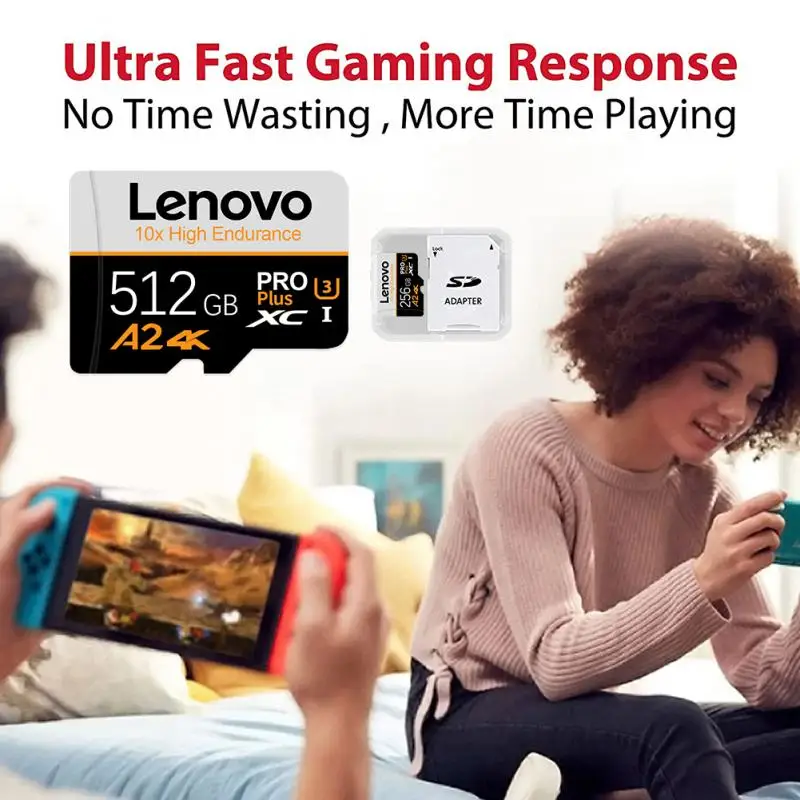 Lenovo флэш-карта памяти Micro TF/SD 512 ГБ 256 128