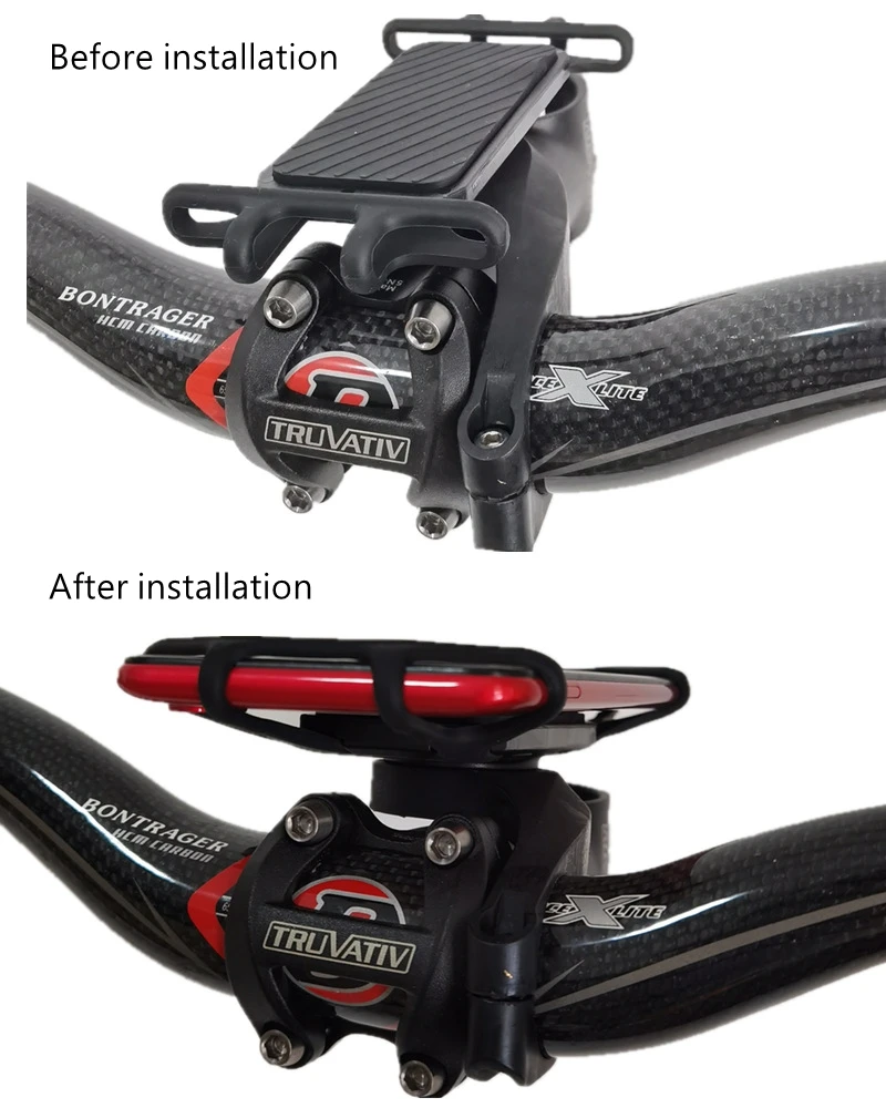

SUKOU Shockproof Silicone Binding Plate Stopwatch Rack Riding Quick-Release Mobile Phone Holder Suitable For Garmin Jiaming XOSS