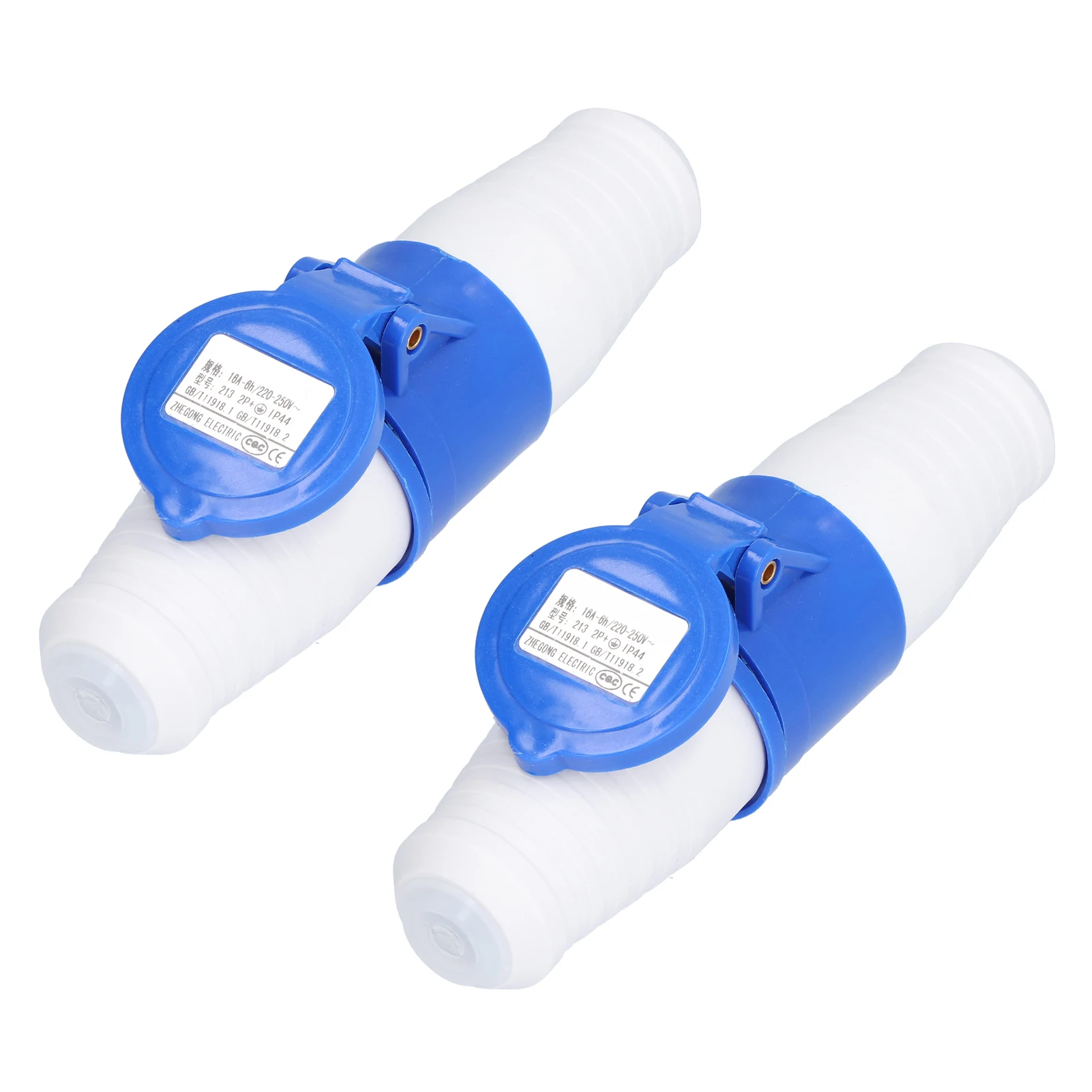 Штепсельная вилка 220250V 16A 2P e IP44 гнезда одиночной фазы кругового разъема Pin 2 Set 3