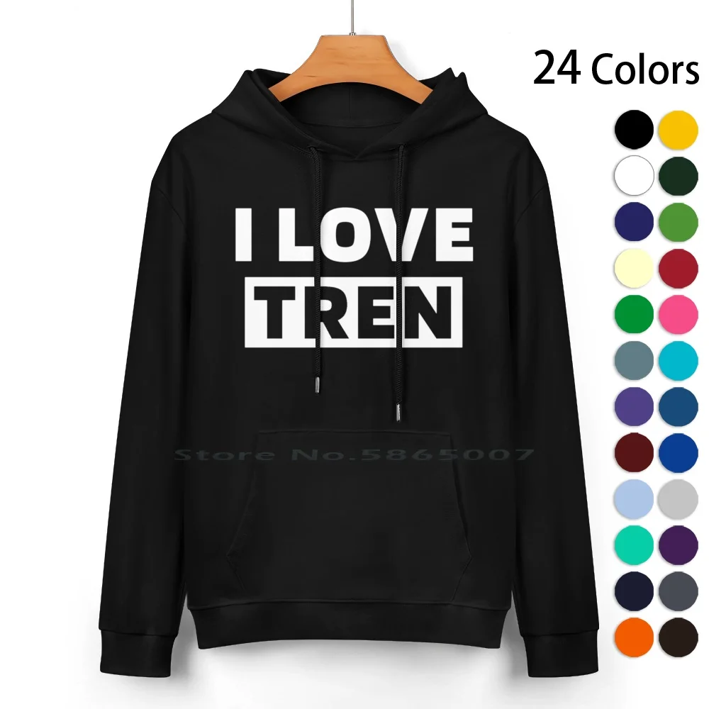 I Love Tren -- анаболический ед-I Heart свитер с капюшоном из чистого хлопка 24 цвета мне