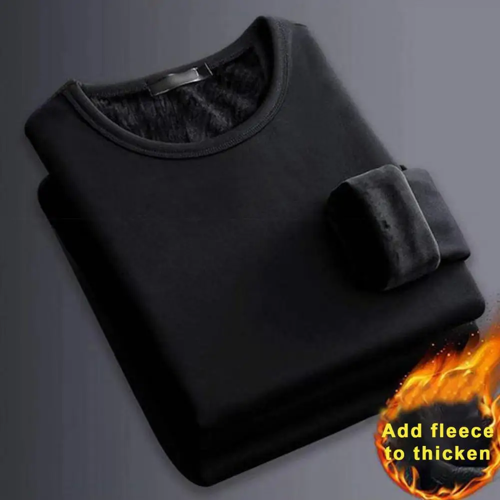 Утолщенное плюшевое теплое термобелье зимнее флисовое топы бархатная рубашка