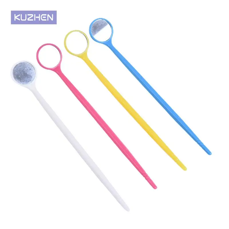 

4PCs Colorful Dental Tooth Mirror Cute Cheap Produtos Dentist Tools Plastic Dental Mirror For Oral Care Tooth Cleaning Mouth Kit