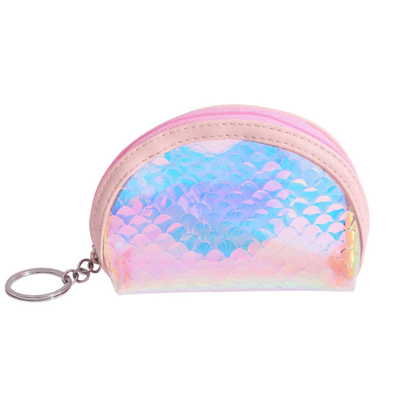 Summer New Brand Leather Coin Purses Small Fresh Casual Pu Coin Wallet Women Fashion Cute Colorful Key Card Money Zipper Bag