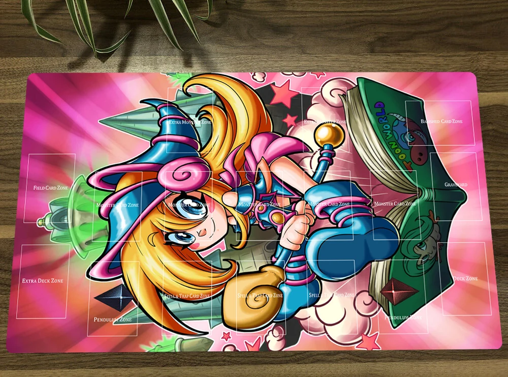 Игровой коврик YuGiOh Toon Dark Magician Girl TCG для игровой карты настольный Настольный мыши