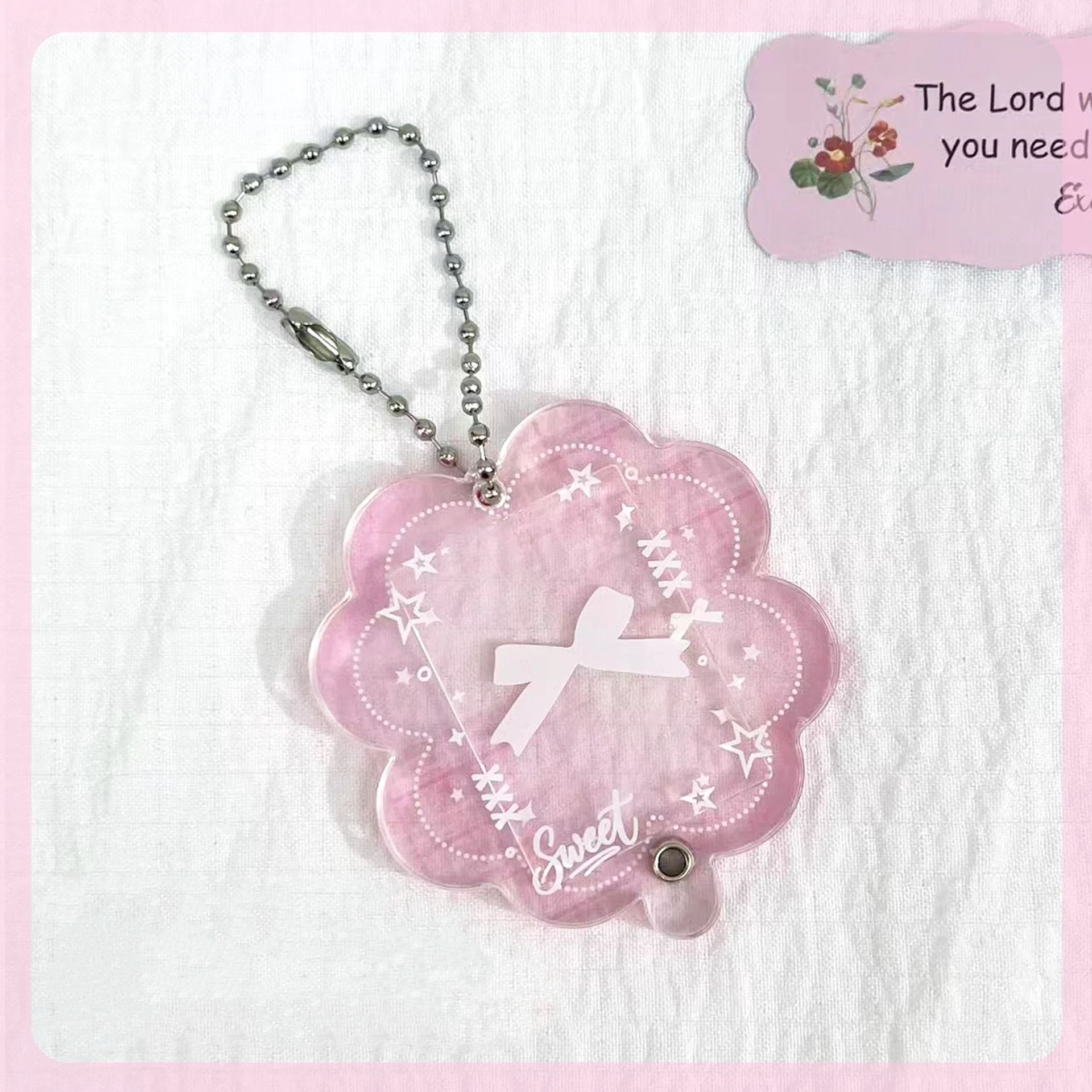 

Акриловый брелок-органайзер для фотографий Lucky Four-Leaf Clover