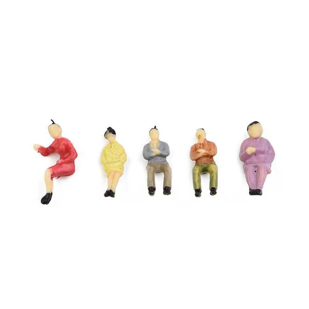 

60pcs/set HO Scale 1:87 All Seated Passenger People Sitting Figure 30 Different Pose Model Train Layout P8711 Garden Decoration