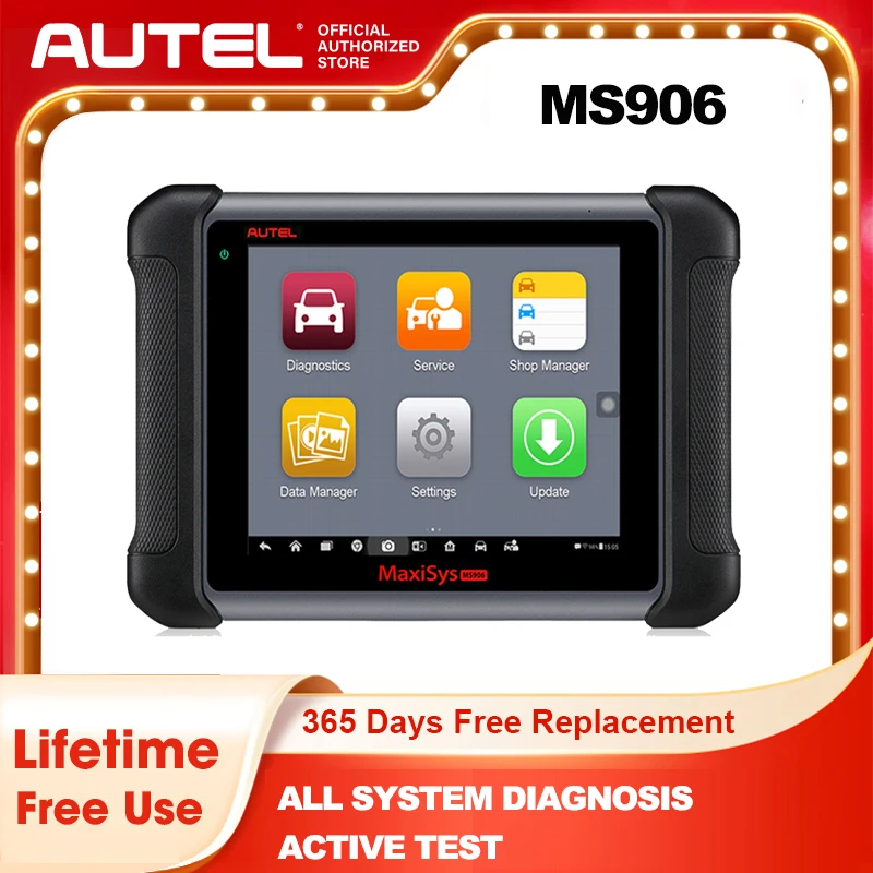 

Автомобильный диагностический инструмент AUTEL MaxiSys MS906, сканер OBD2, автомобильный тестер кодирования ключей ECU, программатор ключей PK MS906BT MS906TS