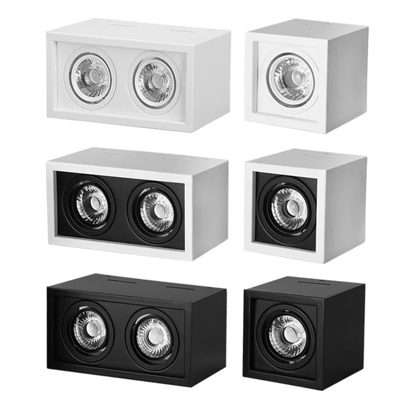 

Квадратный сверхъяркий светодиодный фонарь для поверхностного монтажа, направленный свет, 12 Вт/30 Вт, переменный ток 90 ~ 260 в, светодиодный точесветильник светильник с регулировкой яркости для дверсветильник освещения