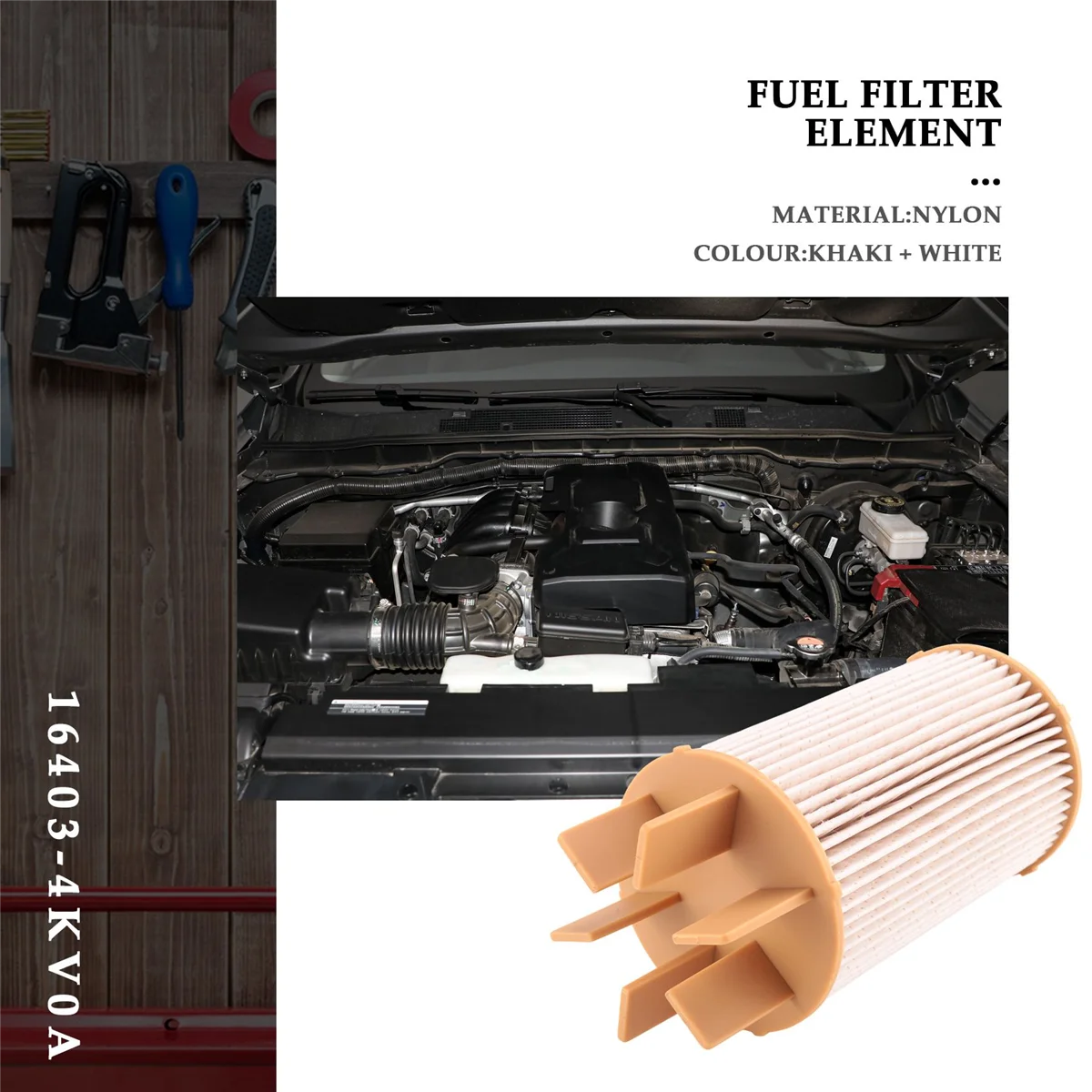 Топливный фильтр Номер Детали 16403-4KV0A топливный s водяной сепаратор для Nissan Navara Np300