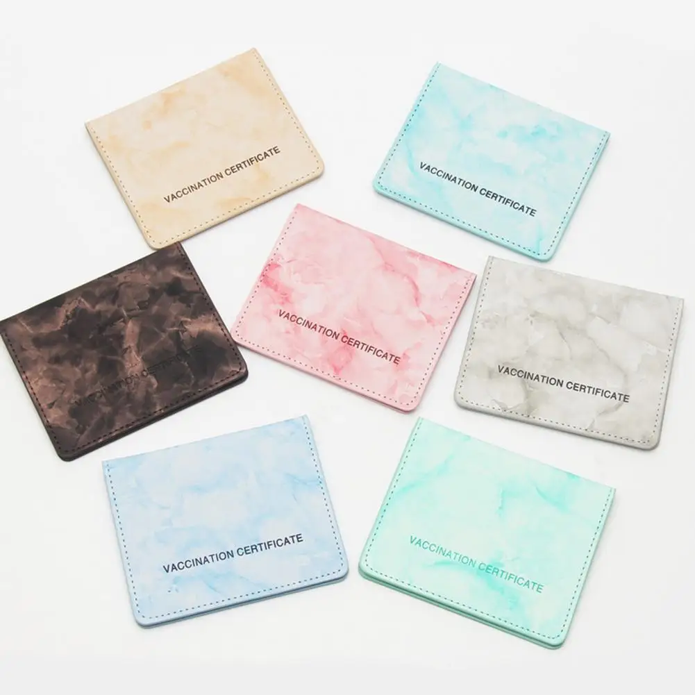 

Solvent-resistant Conveninet Smooth Edges Card Holder Grease-resistant Passport Cover Water-proof for Daily Life