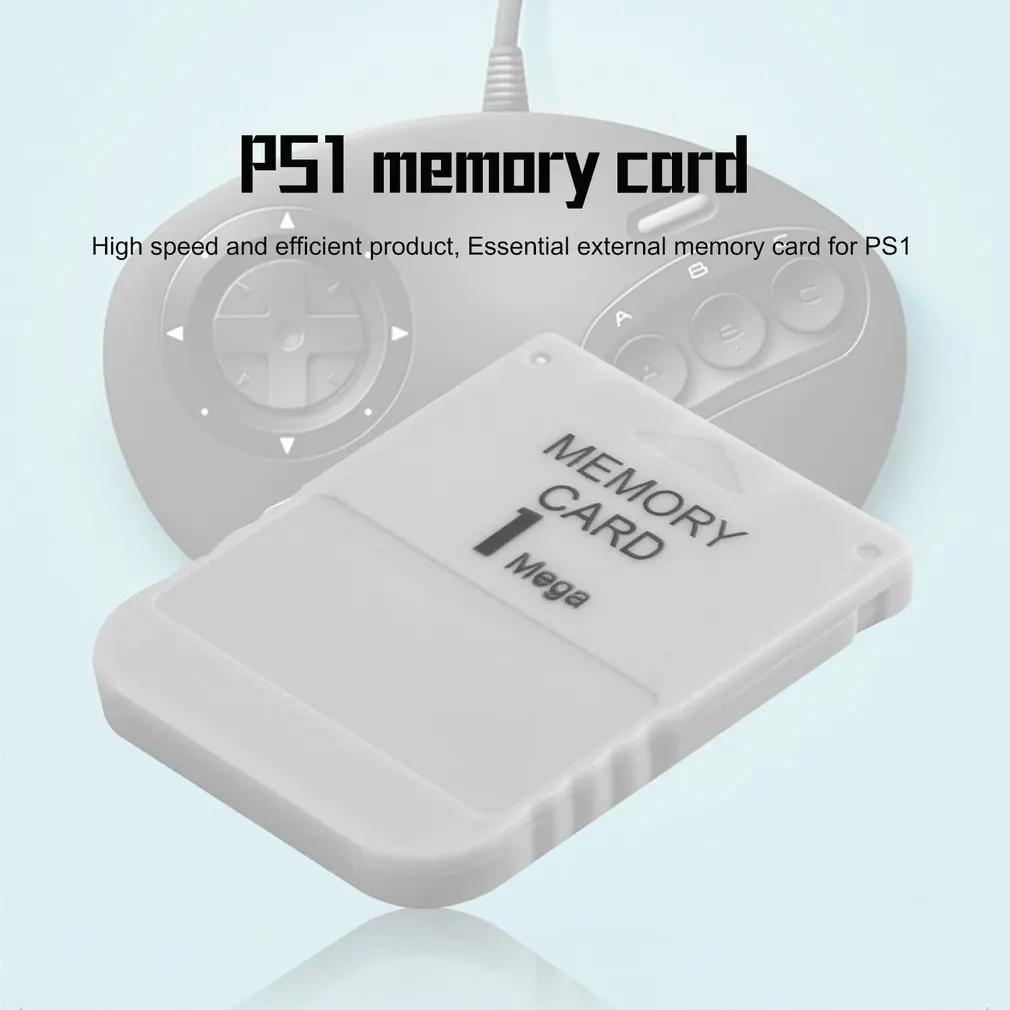 PS1 карта памяти 1 мега для PlayStation One PSX игра Полезная практичная доступная белая м