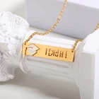 Великолепная сказка Нержавеющаясталь цепь Dainty я сделала это кулон Цепочки и ожерелья Класс 2017 Выпускной подарок бар Цепочки и ожерелья BFF ювелирные изделия