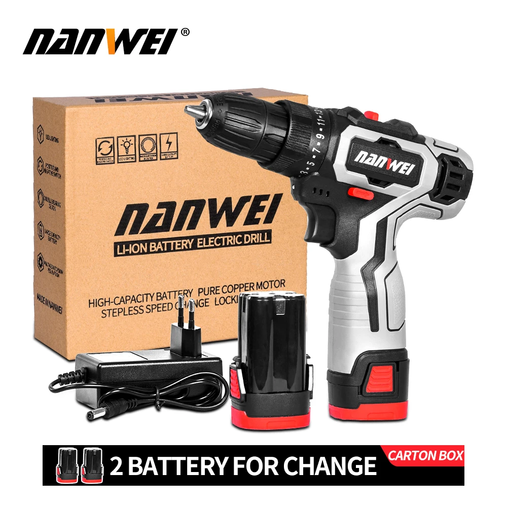 

2020 18v 12v electric screw driver cordless drill