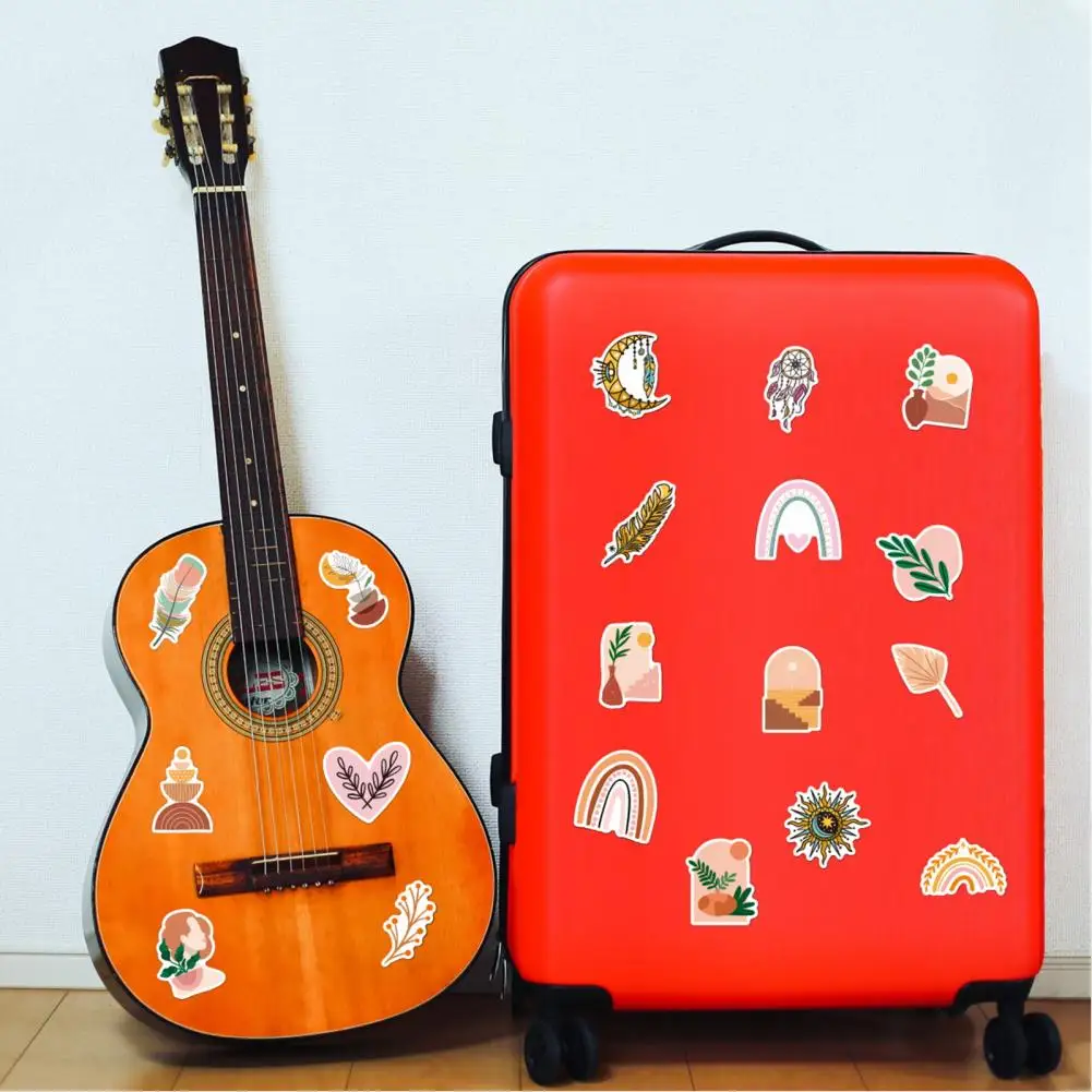 

Waterproof Stickers Laptop Decals Bohemian Art Cartoon Stickers Waterproof Decals For Laptop Luggage Skateboard Phone For Kids