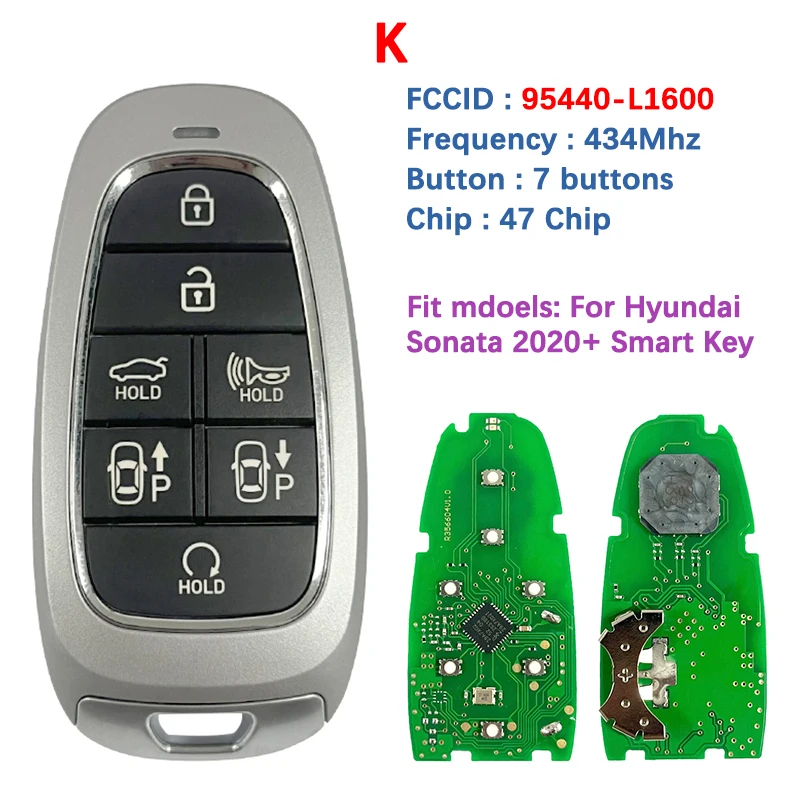 

Ключ послепродажного обслуживания для Hyundai Sonata Remote 47 чип 433 МГц 95440-L1000 95440-L1010 L1060 L1110 L1200 L1210 L1310 L1500 L1600