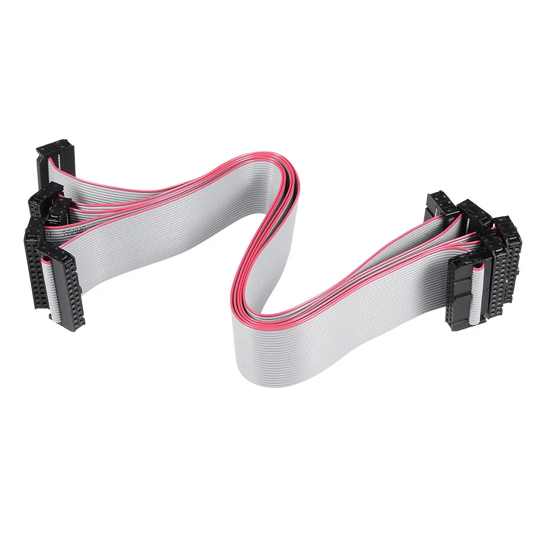 

Keszoox IDC 20 Pins Connector Flat Ribbon Cable Female Connector Length 30cm 2.54mm Pitch,5pcs