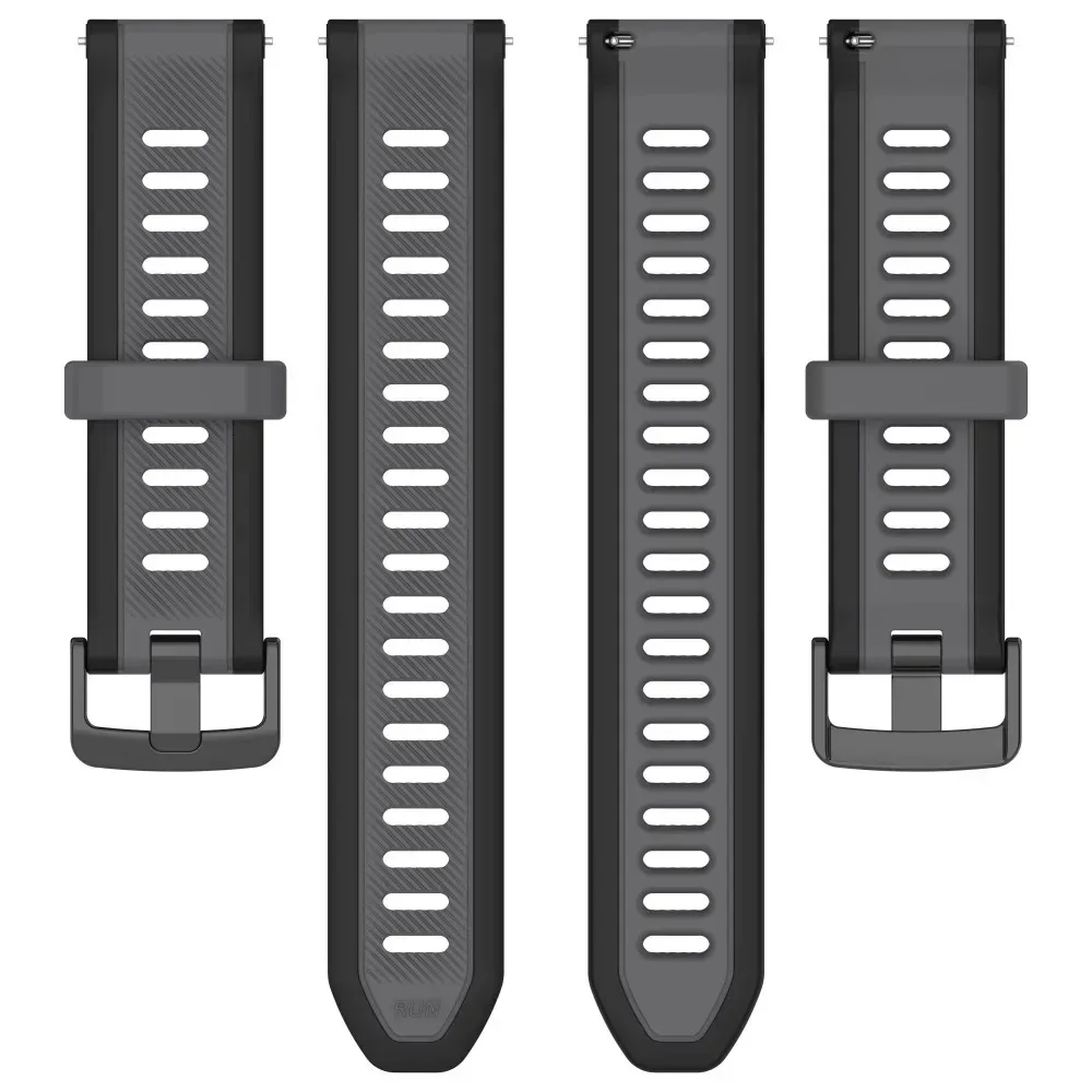Фото Спортивный силиконовый ремешок 18/20/22 мм для Amazfit T-Rex3 Pro 48 мм 44 мм/Active 2, браслет для Amazfit Helio/Balance 2/Bip 6 №3
