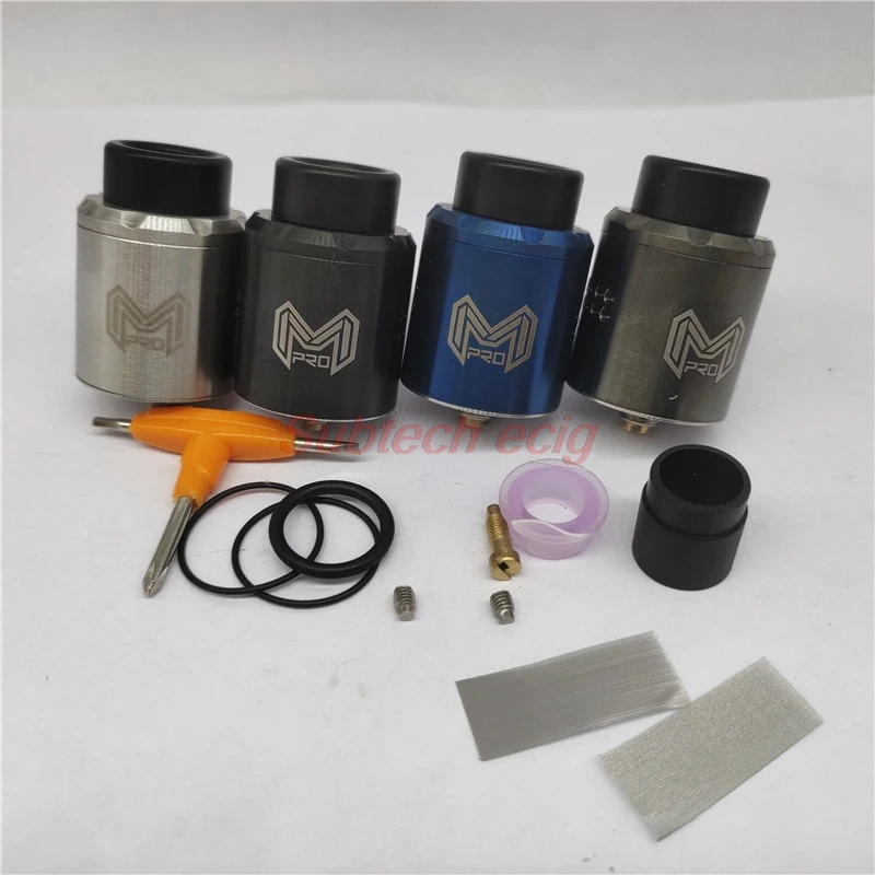 

Mesh Pro RDA tank 25mm Single Coil Dual Coil 810 Delrin Drip Tip with 510 Drip tip Adapter atomizer fit 510 vape mod hot sell