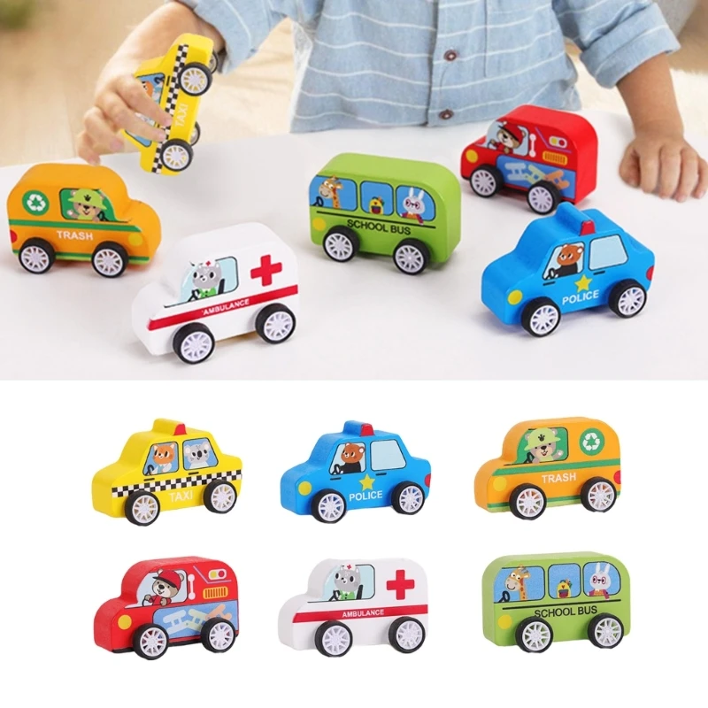 

Taxi Ambulance Vehicle Pull Back Car Early Learning Toy Model Vehicle for Boys