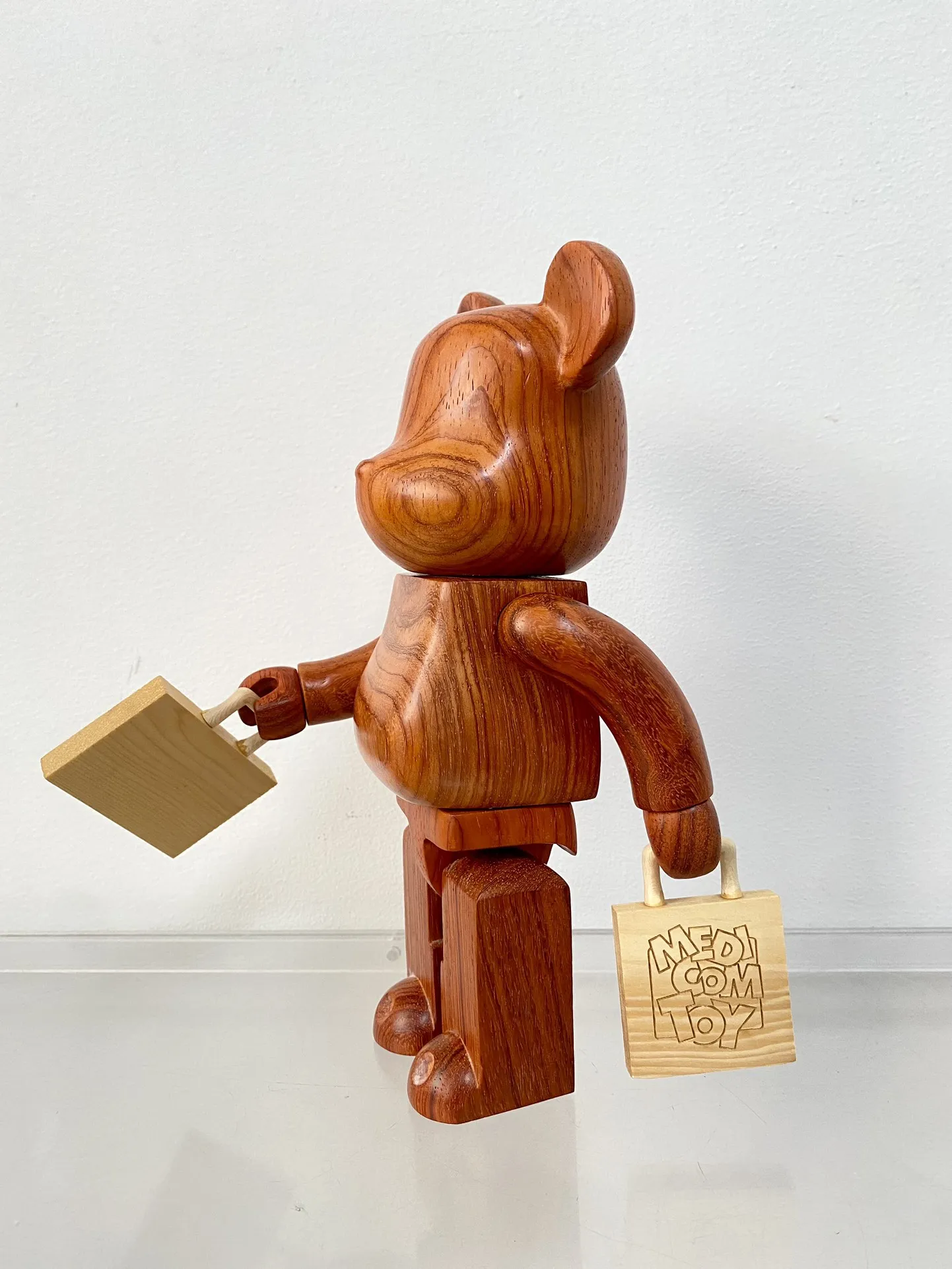 Bearbrick 400% чемодан сумка строительный блок медведь красный палисандр материал