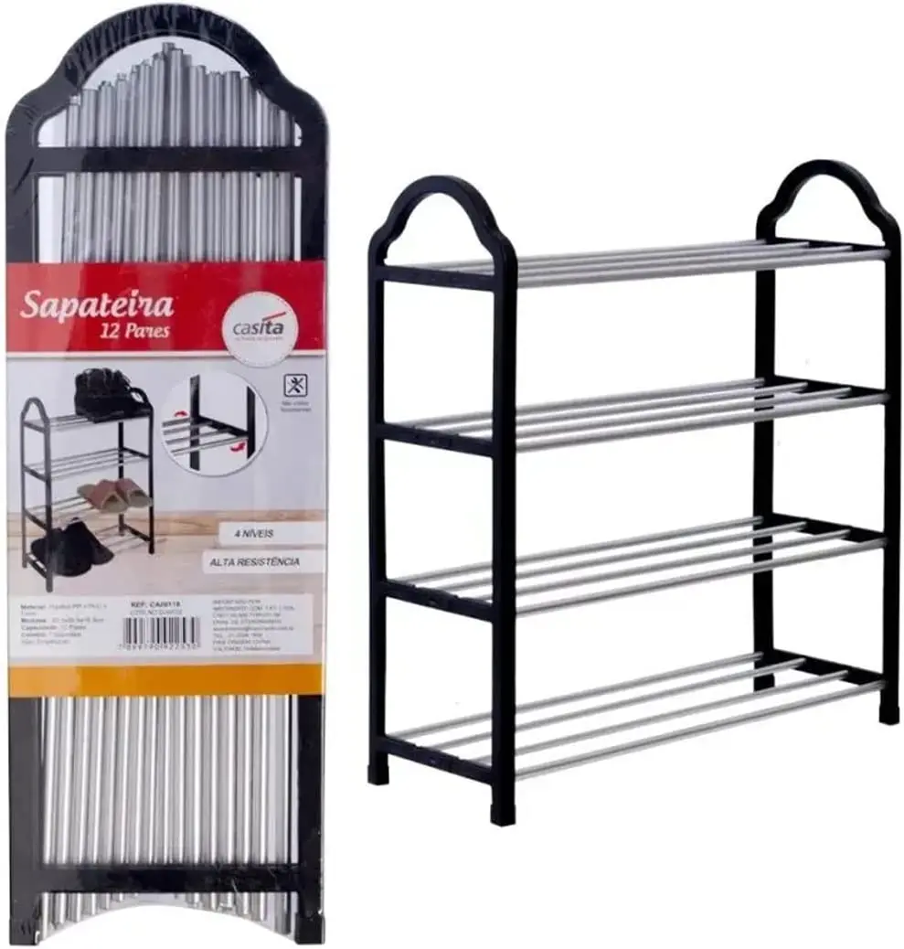 

Shoe rack 4 floors for 12 shoes Shoe Shelf Living Room Space Saving Shoes Organizer Stand Holder Shoes Storage