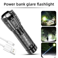 ultra bright mini led flashlight usb rechargeable battery power bank function torch outdoor camping fishing hiking flash light