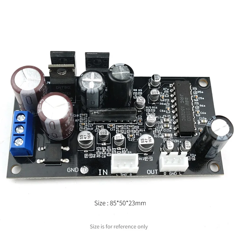 Фото UNISIAN Phono Preamp MM MC Виниловый проигрыватель пластинок Плата предусилителя JRC2150 BBE для фонокорректоров/телефонических №4