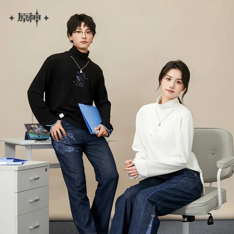 Ganyu трикотажные брюки официальная игра MiHoYo Genshin Impact косплей костюм свитера для