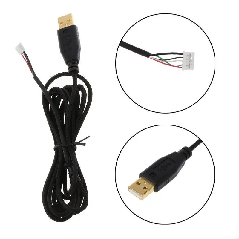USB -мышиный кабель/ линия/ проволока для микропрофликта и больше мышей Deathadder