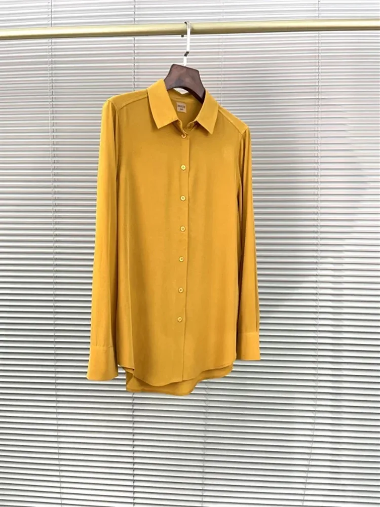 

Women Shirt Single Breasted Long Sleeve Straight Casual Blouse