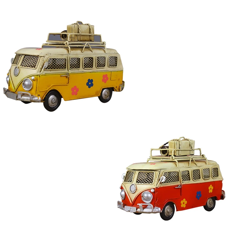 

Креативная жестяная Копилка в стиле ретро с автобусом, металлическая копилка для монет, подарок для творчества, детское украшение для дома, ...