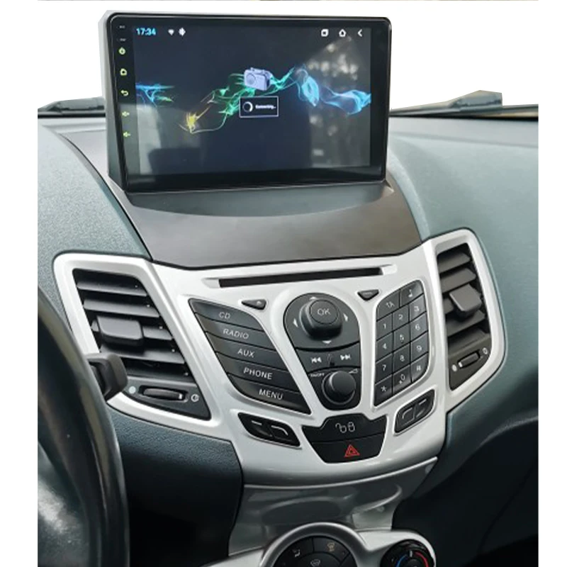 Автомагнитола для Ford Fiesta 2009-2017 Android 11 2 Din 9 дюймов мультимедиа стерео Carplay
