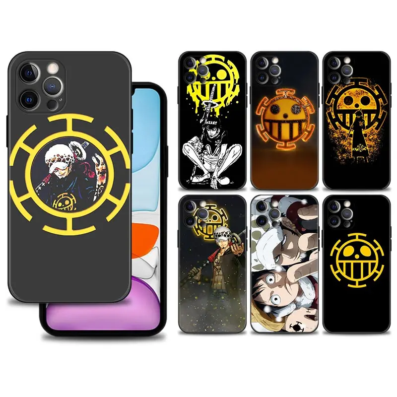

Case For iPhone 11 13 12 Pro Max Mini for iPhone 11Pro 13Pro 12Pro X XS XR 6 6S 7 8 Plus Coque One Piece Trafalgar Law