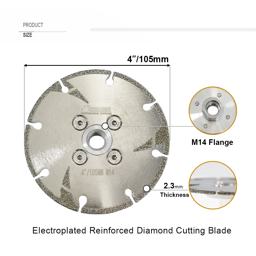 

SHDIATOOL 1 шт. диаметр105/115/125 мм гальваническое алмазное пильное полотно керамическая плитка шлифовальный режущий диск для мрамора круглая гранитная пластина