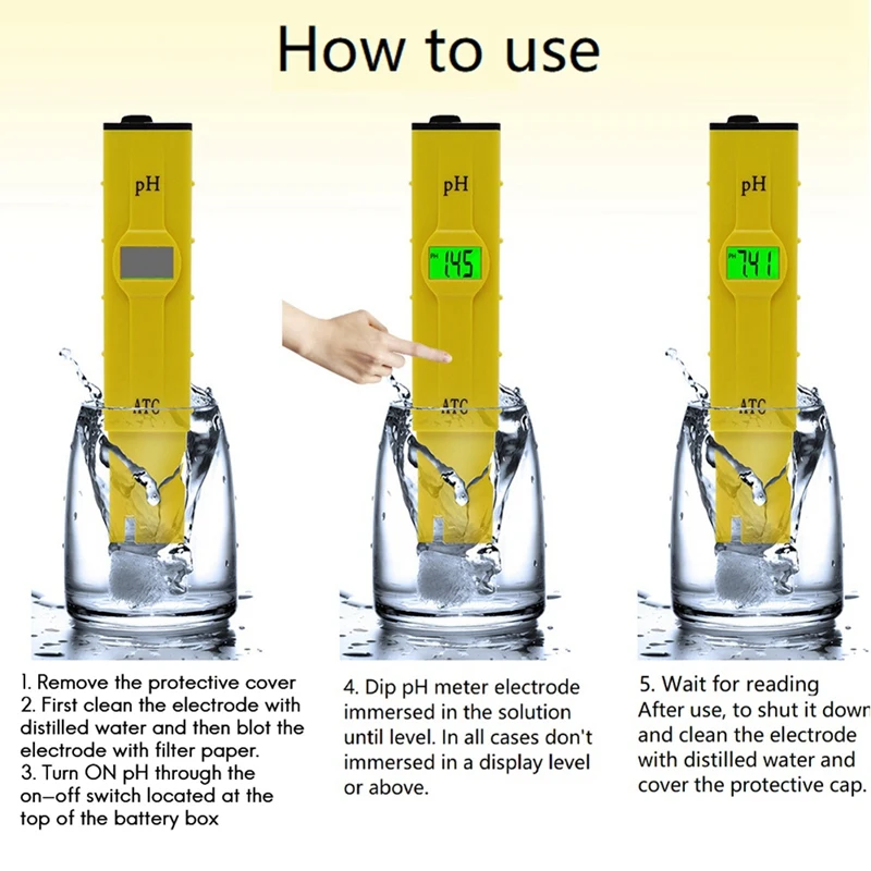 

0.01 Water Quality Tester PH Meter Portable Pen Type Acidity Meter Water PH Tester