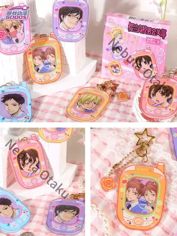 Фото Акриловый брелок-подвеска для рюкзака Ouran High School Host Club с Кёё Отори и Харухи Фудзиякой, косплей-аксессуар, подарок, аниме-товар (легальная копия) №2
