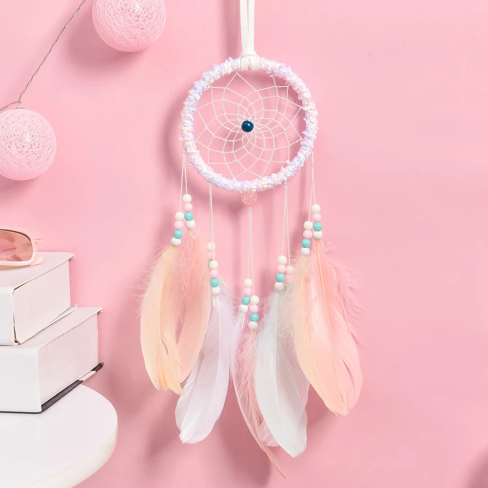 

Dream Catcher Wind Chimes Art Chimes Home Craft Dream Catcher Ornament Hanging Bedroom Decoration Gift Handmade Feather