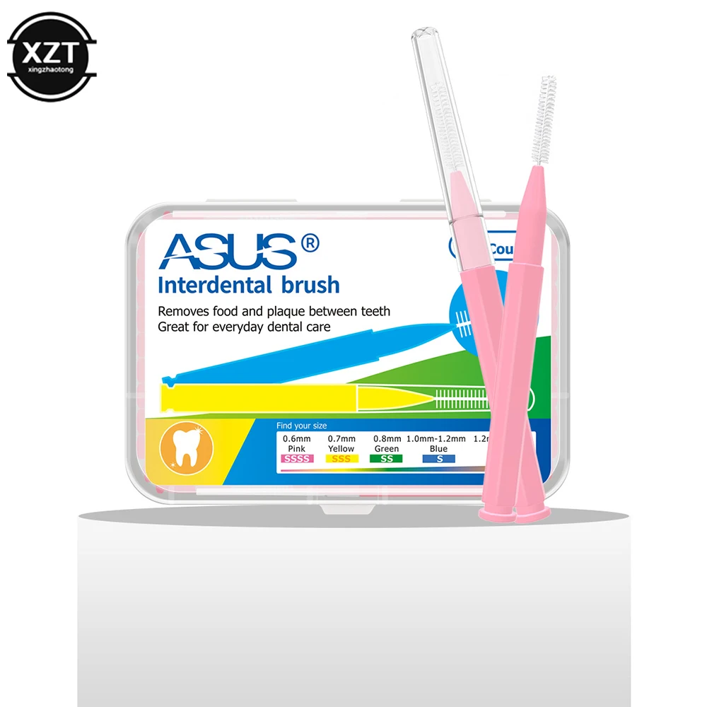 

60 шт./набор, щётки для межзубного пространства, 0,4-1,5 мм