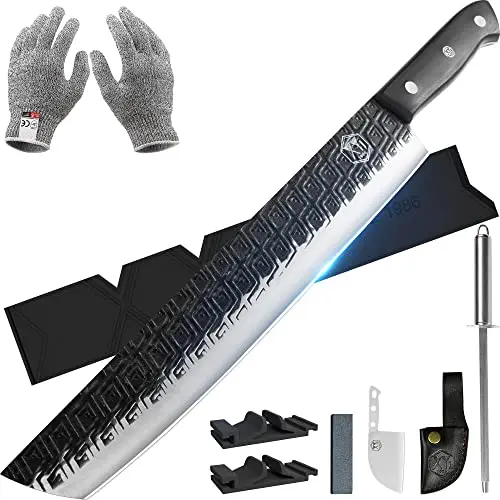 

XYj полный Нож для нарезки кулинарных ломтиков с защитной кромкой точилка стальные ножи для нарезки шеф-повара нож для резки мяса овощей