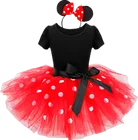 Для маленьких девочек, костюмы на Хэллоуин, узор в горошек, платье-пачка для девочек; Платье принцессы для костюмированной вечеринки вечерние костюм детская одежда на новый год с пайетками для маленьких девочек бальное платье для От 1 до 5 лет